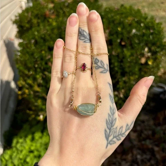 Aquamarine interchangeable necklace - Picture 3 of 5